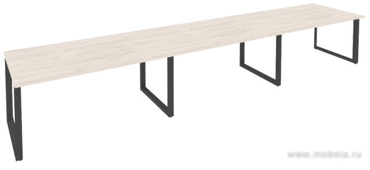 Стол для переговоров на О-образном металлокаркасе