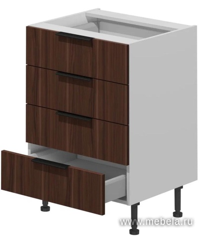 Шкаф кухонный напольный (4 ящика)