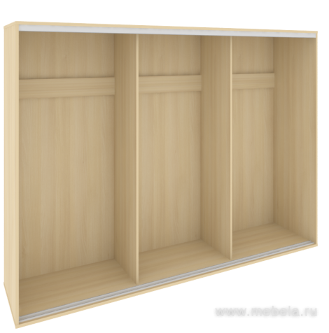 Низкий корпус шкафа-купе + трэк (3-х секционный)