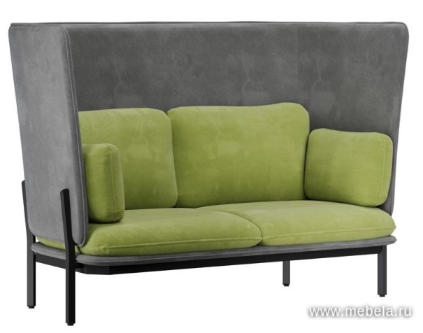 Диван двухместный с высокой спинкой