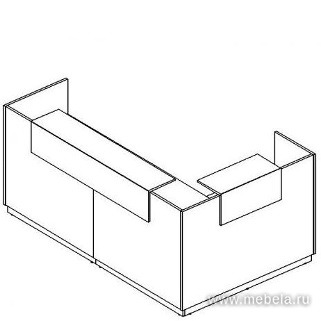 Стойка ресепшн угловая левая