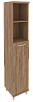 Офисный шкаф высокий узкий (левый)