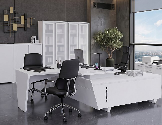 фото кабинет Корнер Белый №2