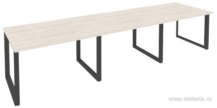 Стол для переговоров на О-образном металлокаркасе