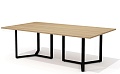 Стол для переговоров на металлокаркасе (черн. опоры)