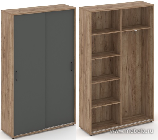 Шкаф-купе комбинированный, задняя стенка ЛДСП