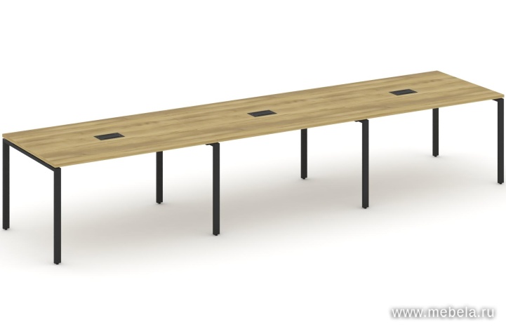 Стол для переговоров на металлокаркасе (3 столешницы)