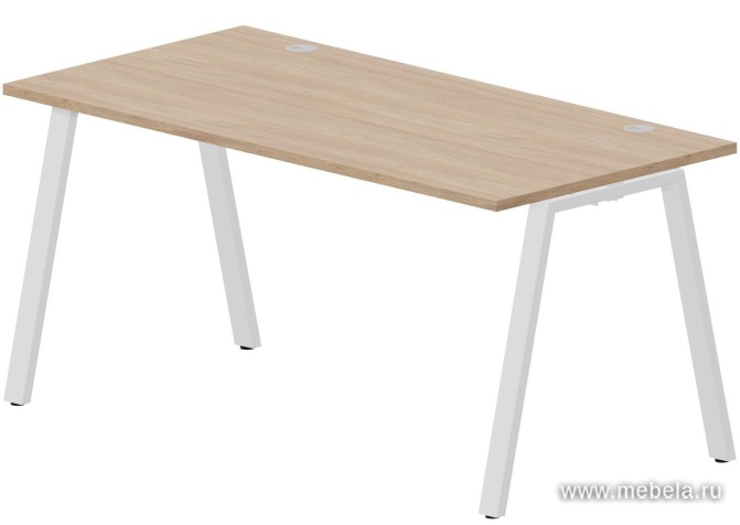 Стол рабочий на металлокаркасе (А-опоры / 2 громмета)