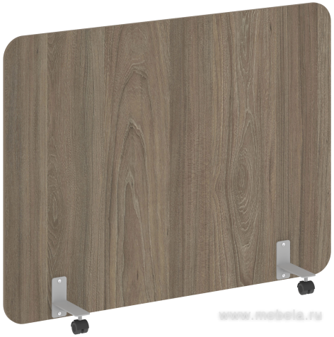 Перегородка напольная ЛДСП на металлических опорах, на роликах