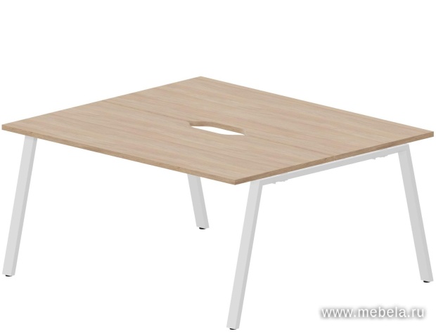 Составной Стол на 2 рабочих места (2 эргономичных выреза)