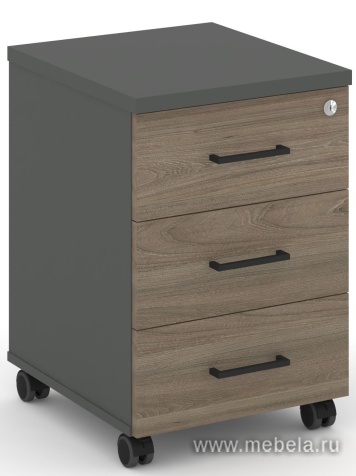 Тумба мобильная 3 ящика. Усиленные колеса