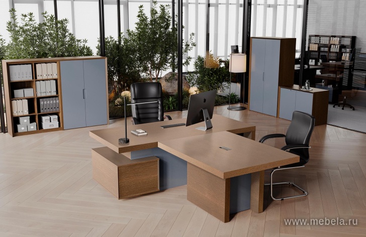 Стол письменный с тумбой малой (левый)