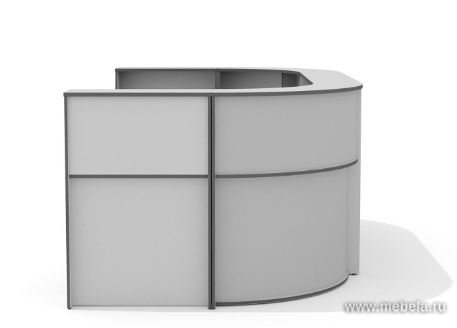 Стойка ресепшн, угловая с опорами