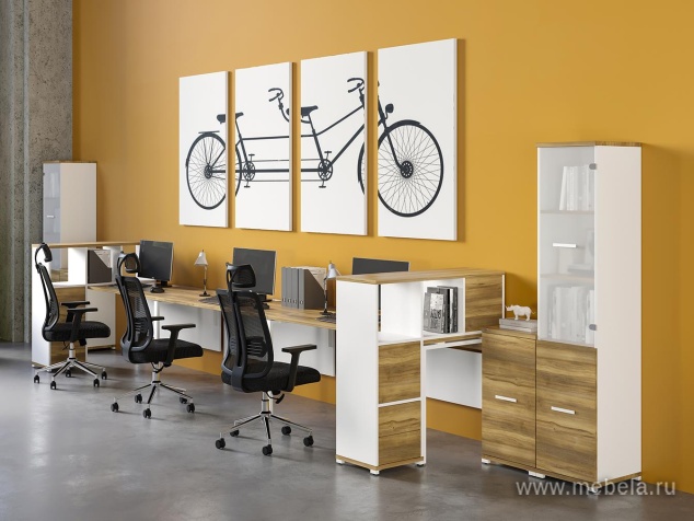 Стол надставка на две опорные тумбы