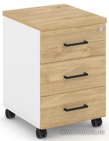 Тумба мобильная 3 ящика. Усиленные колеса