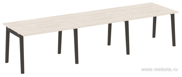 Стол переговорный, опоры - массив дерева