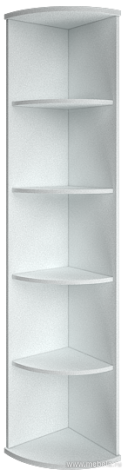 Стеллаж высокий угловой