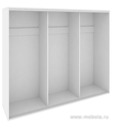 Низкий корпус шкафа-купе + трэк (3-х секционный)