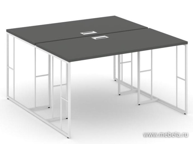 Рабочая станция на металлокаркасе двухсторонняя