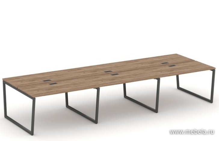 Рабочая станция двухсторонняя на T2-образных опорах 40х40