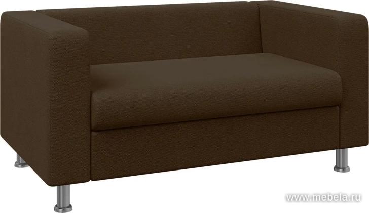 Диван офисный двухместный (хромированные опоры)