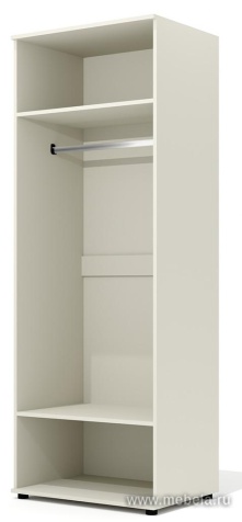 Гардероб с продольной штангой (каркас беж)