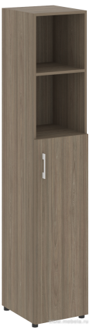 Офисный шкаф узкий полуоткрытый Л/ПР