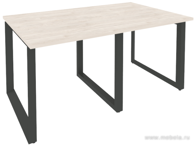 Стол для переговоров на О-образном металлокаркасе