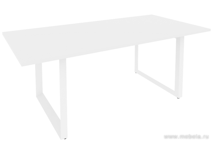 Стол для переговоров на О-образном металлокаркасе