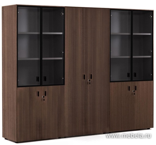 Офисный шкаф для документов с гардеробом