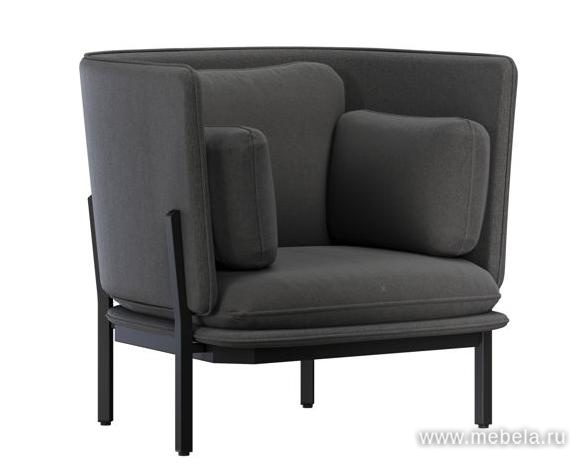 Диван одноместный с низкой спинкой 