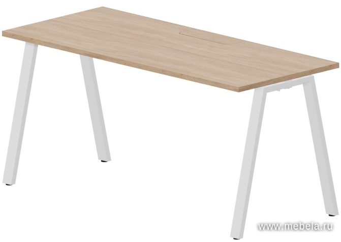 Стол рабочий на металлокаркасе (А-опоры / меламиновый аутлет)