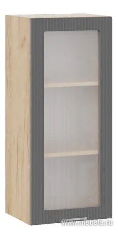 Шкаф высокий навесной c одной дверью со стеклом