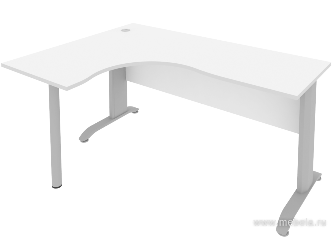 Стол эргономичный на металлокаркасе (левый)