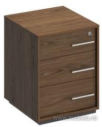 Тумба выкатная 3-ящичная с замком