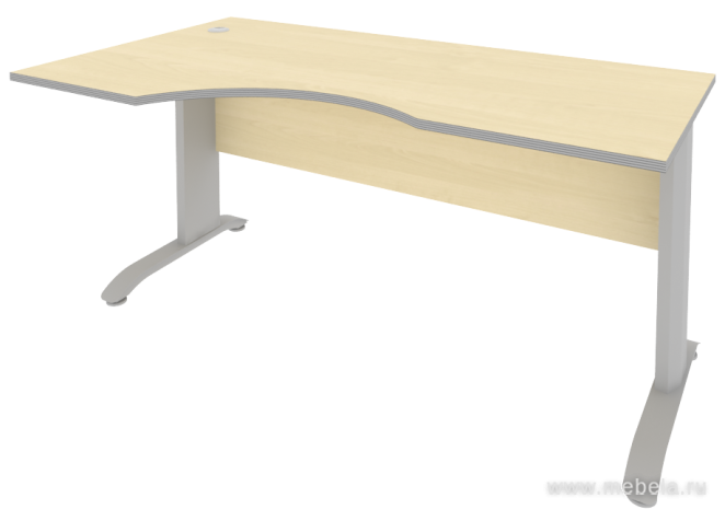 Стол эргономичный на металлокаркасе (левый)