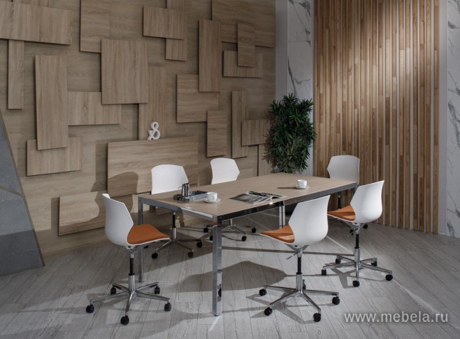 Офисный шкаф низкий (хром)