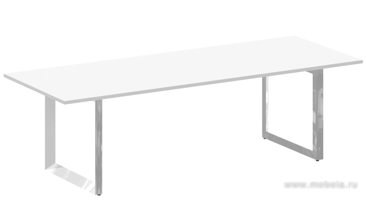 Стол для переговоров на О-образном металлокаркасе