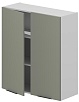 Шкаф кухонный навесной, полка 2 двери