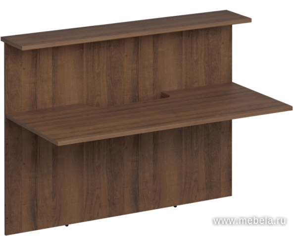 Модуль стойки ресепшен прямой с вырезом (без опор)