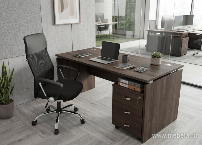 Тумба двойная низкая выдвижная приставная / опорная