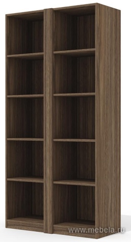 Офисный шкаф высокий со стеклом (полки ЛДСП)