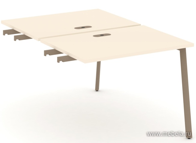 Двойной стол приставка к опорным тумбам