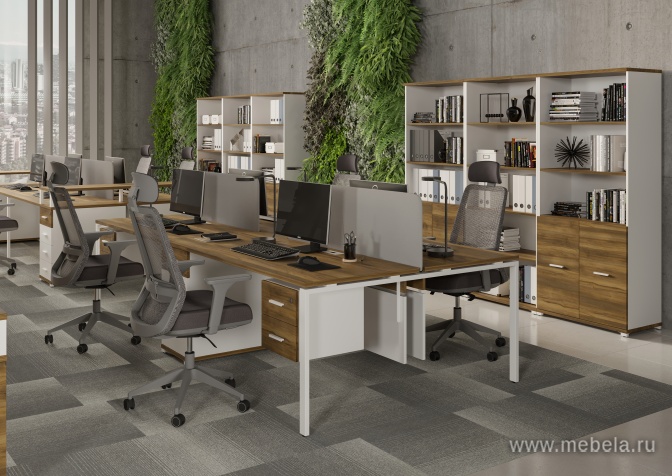 Стол надставка на две опорные тумбы