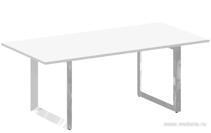 Стол для переговоров на О-образном металлокаркасе