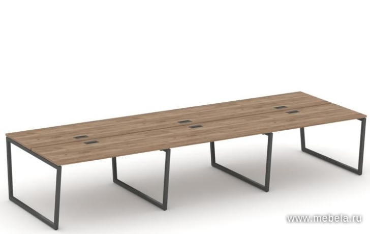 Рабочая станция двухсторонняя на T2-образных опорах 40х40