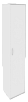 Офисный шкаф высокий узкий (1 высокая дверь ЛДСП), Л/Пр.