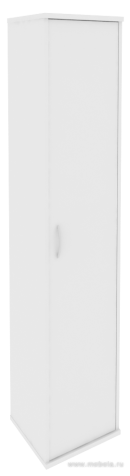Офисный шкаф высокий узкий (1 высокая дверь ЛДСП), Л/Пр.