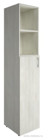 Офисный шкаф узкий полуоткрытый Л/ПР