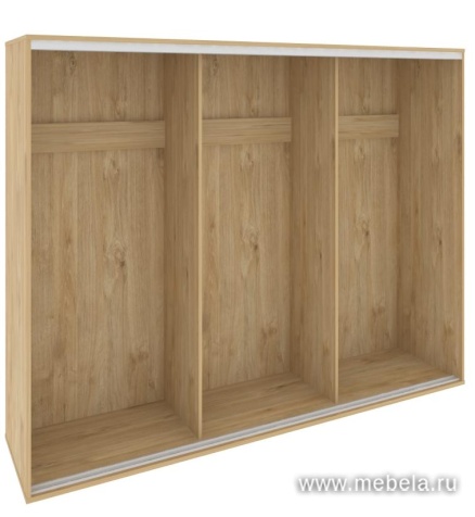 Низкий корпус шкафа-купе + трэк (3-х секционный)